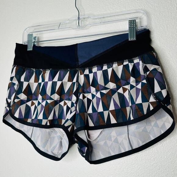 Lululemon Run Speed Shorts Stain Glass Love Neutral Blush Shorts 6 - Picture 2 of 10